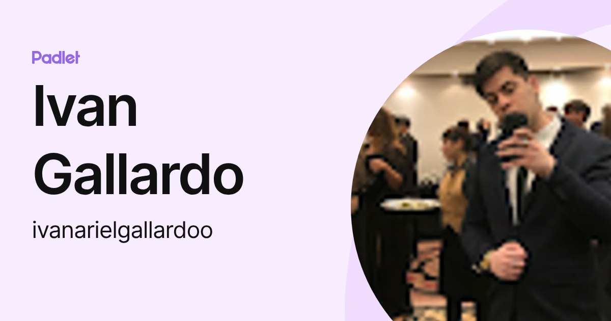 Ivan Gallardo (ivanarielgallardoo) profile | Padlet