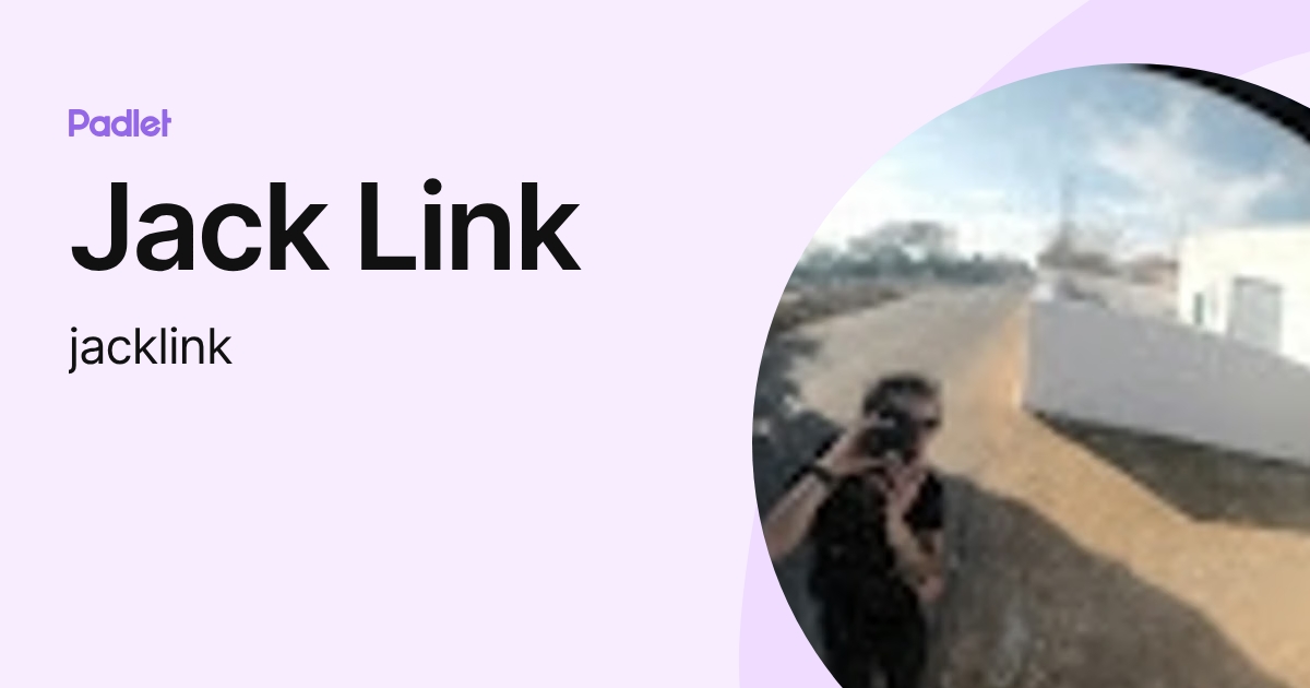 Jack Link (jacklink) profile | Padlet