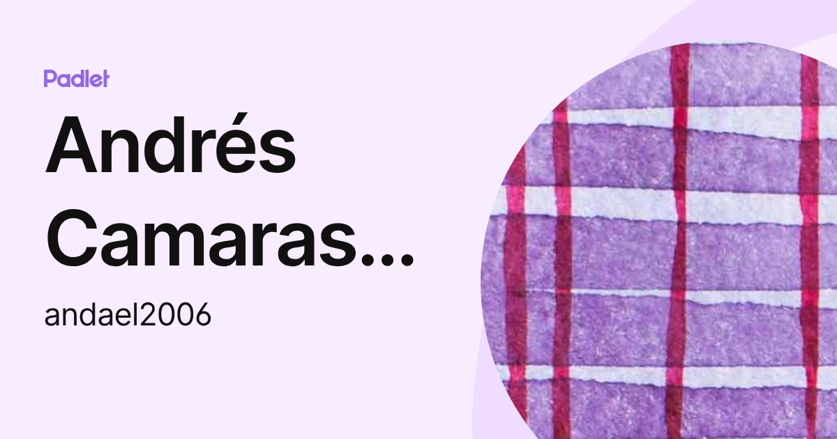 Andrés Camarasa 2°C (andael2006) profile | Padlet