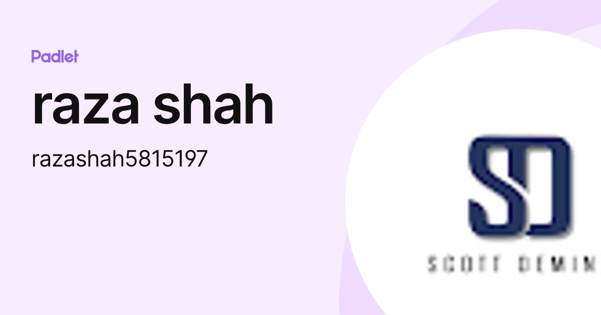 raza shah (razashah5815197) profile | Padlet