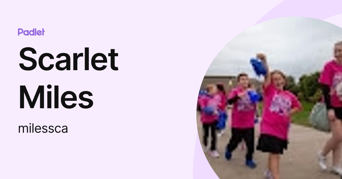 Scarlet Miles (milessca) profile | Padlet