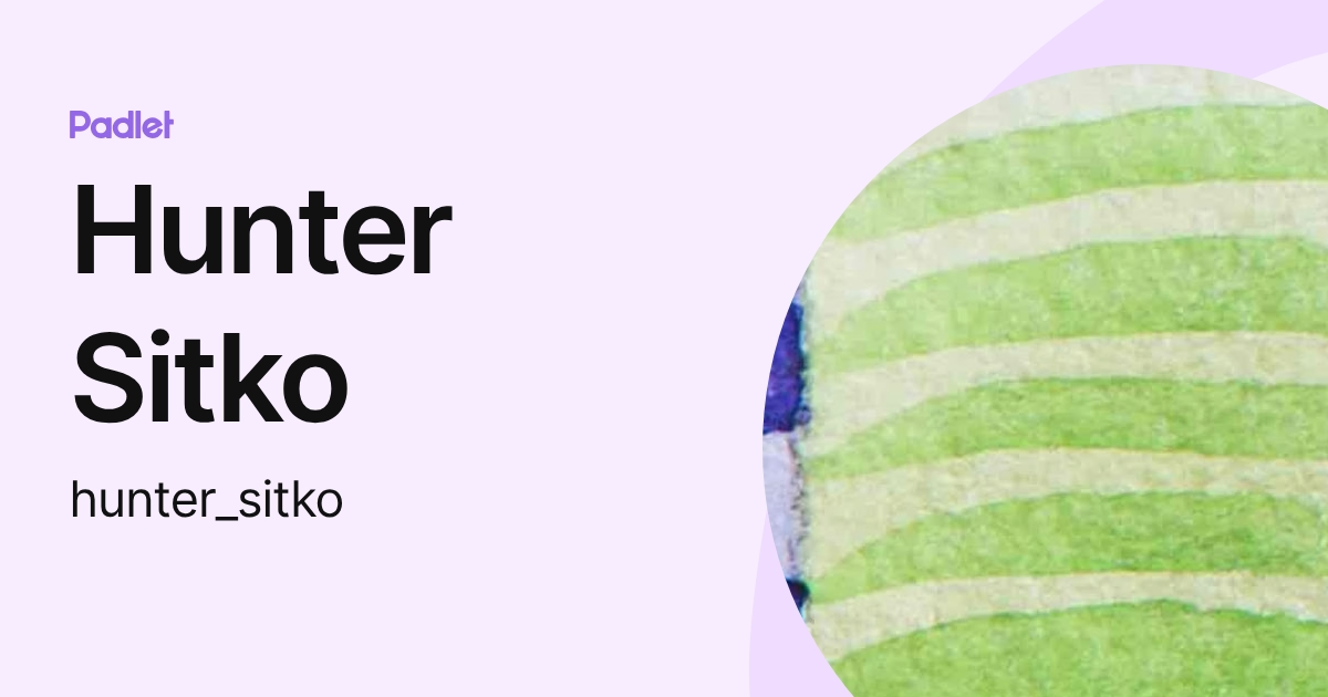 Hunter Sitko (hunter_sitko) profile | Padlet