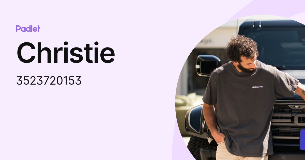 Christie (3523720153) profile | Padlet