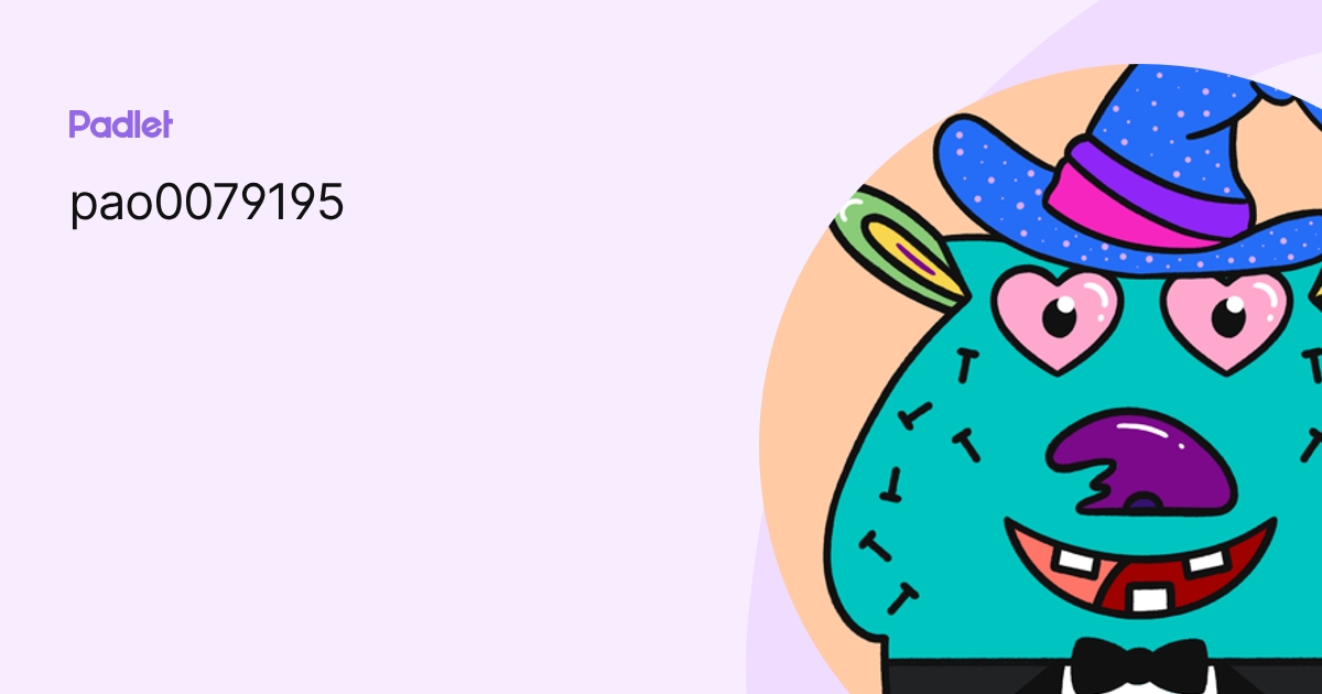 pao0079195 profile | Padlet