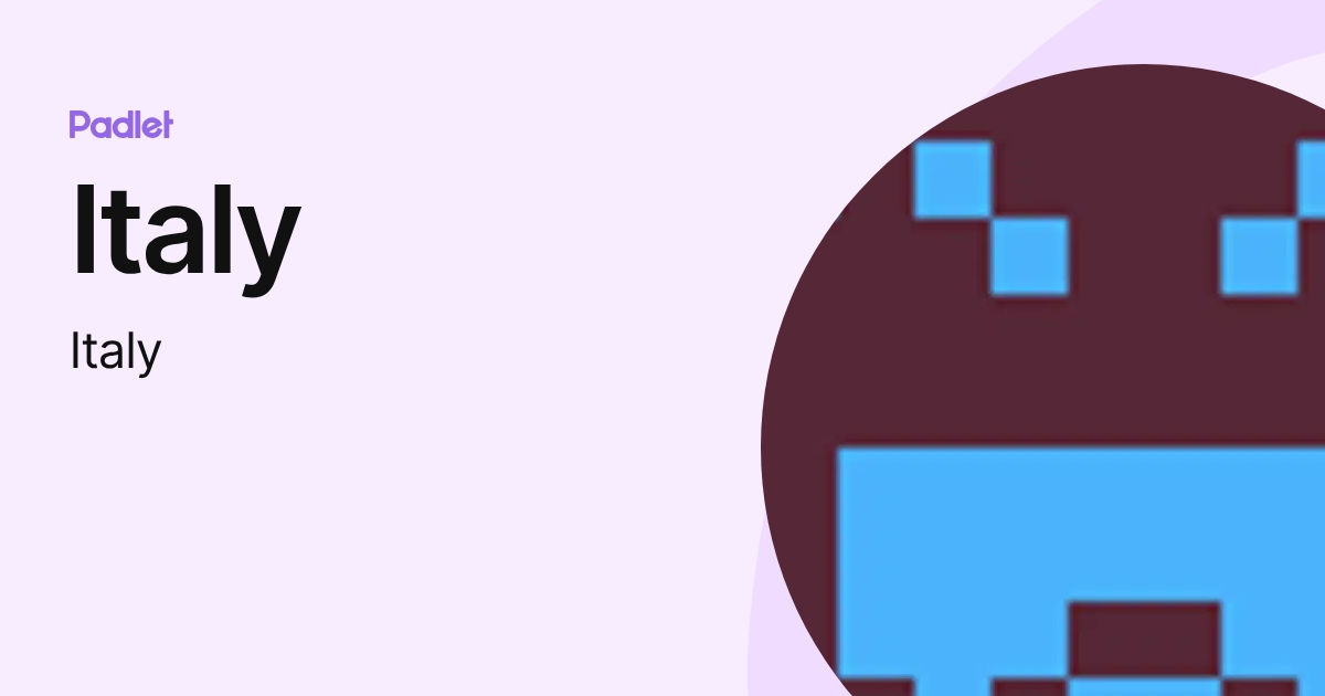 Italy (Italy) profile | Padlet