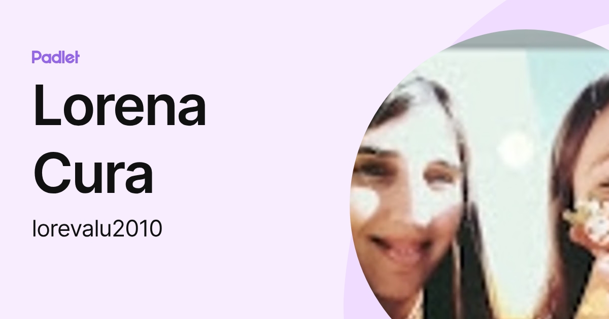 Lorena Cura (lorevalu2010) profile | Padlet