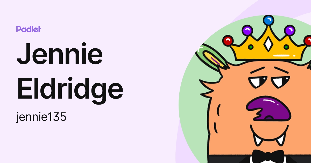 Jennie Eldridge (jennie135) profile | Padlet