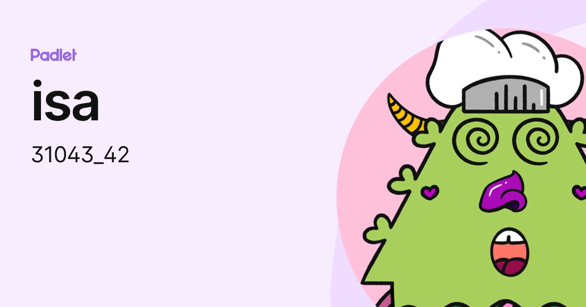 isa (31043_42) profile | Padlet