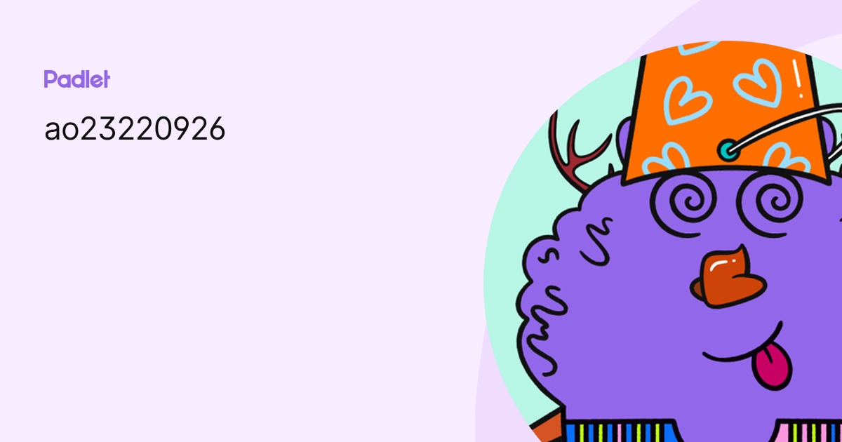 ao23220926 profile | Padlet