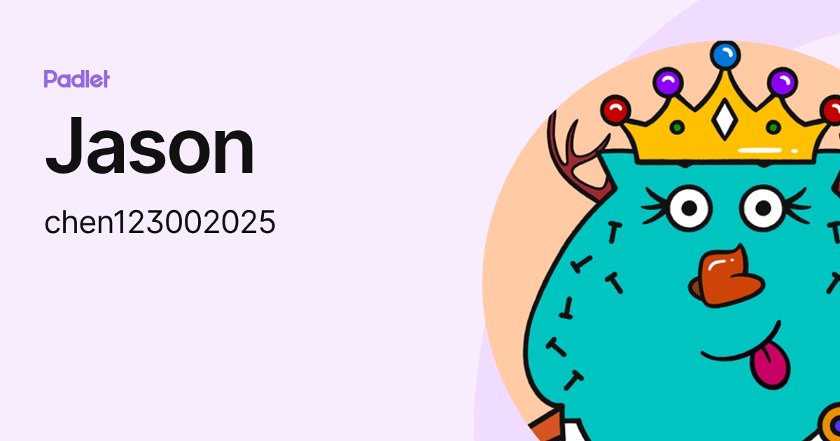 Jason (chen123002025) profile | Padlet