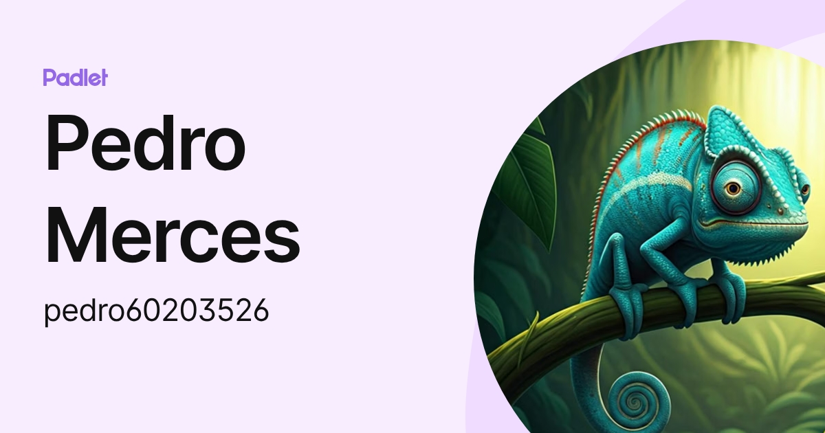Pedro Merces (pedro60203526) profile | Padlet