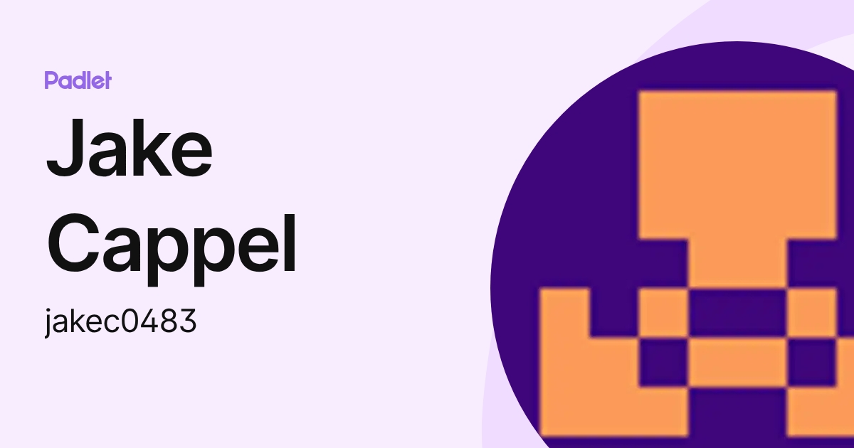 Jake Cappel (jakec0483) profile | Padlet