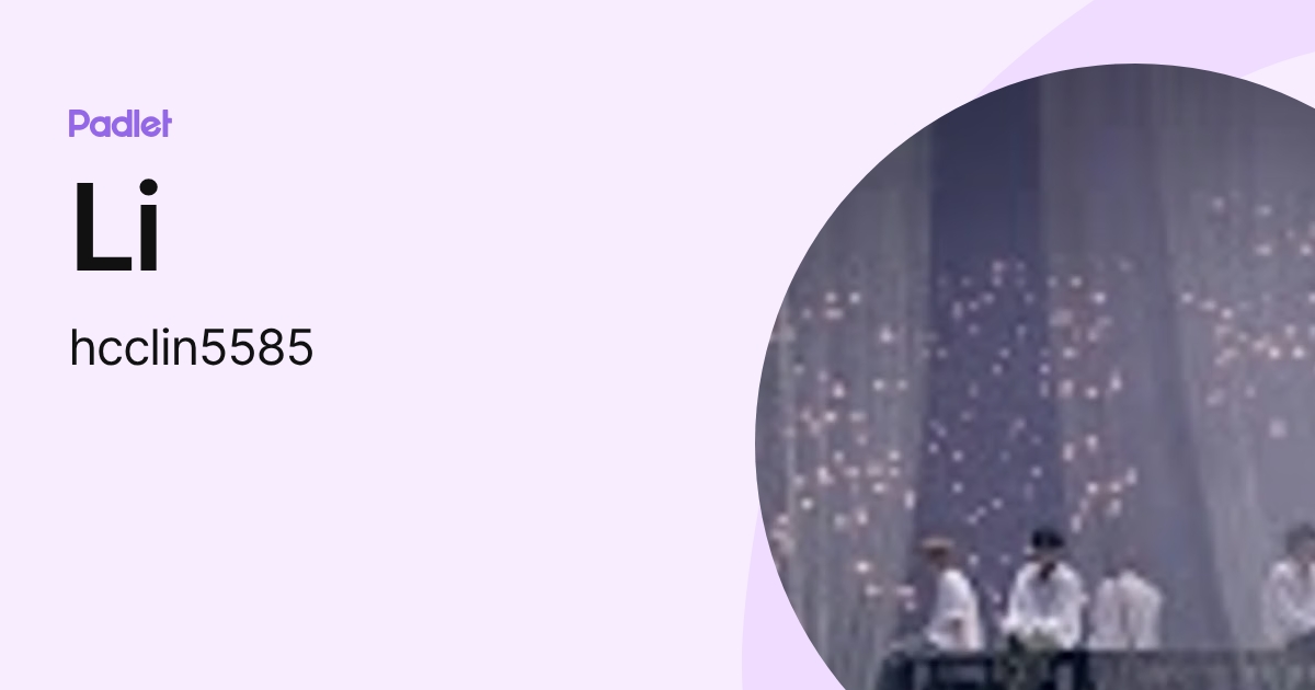 Li (hcclin5585) profile | Padlet