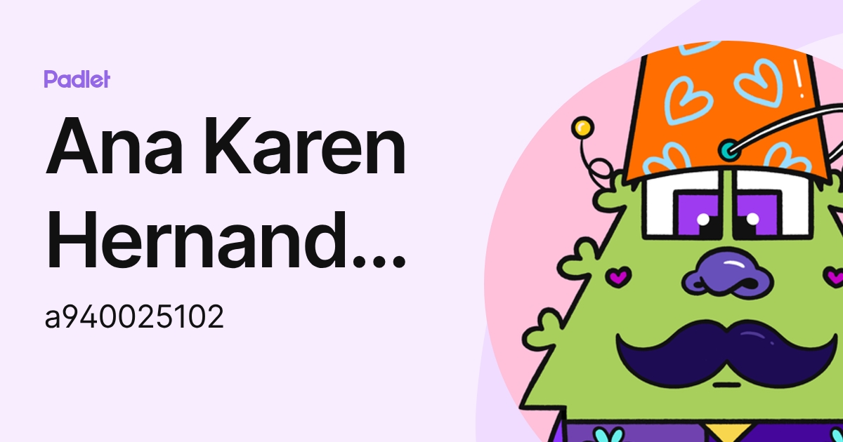 Ana Karen Hernandez Sanchez (a940025102) profile | Padlet