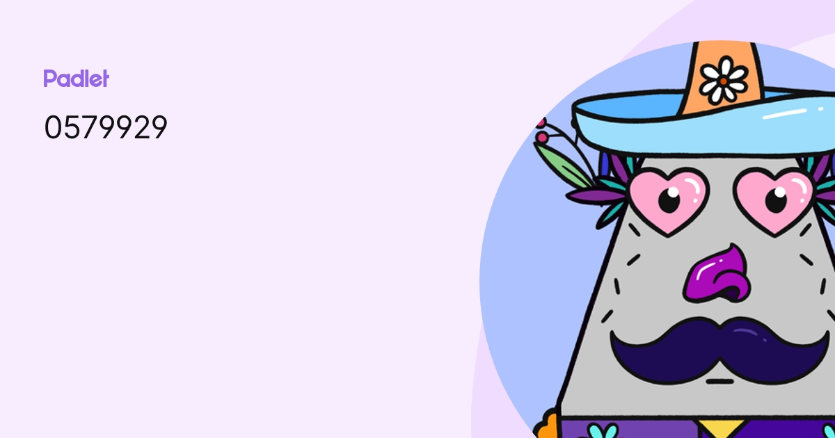 0579929 profile | Padlet