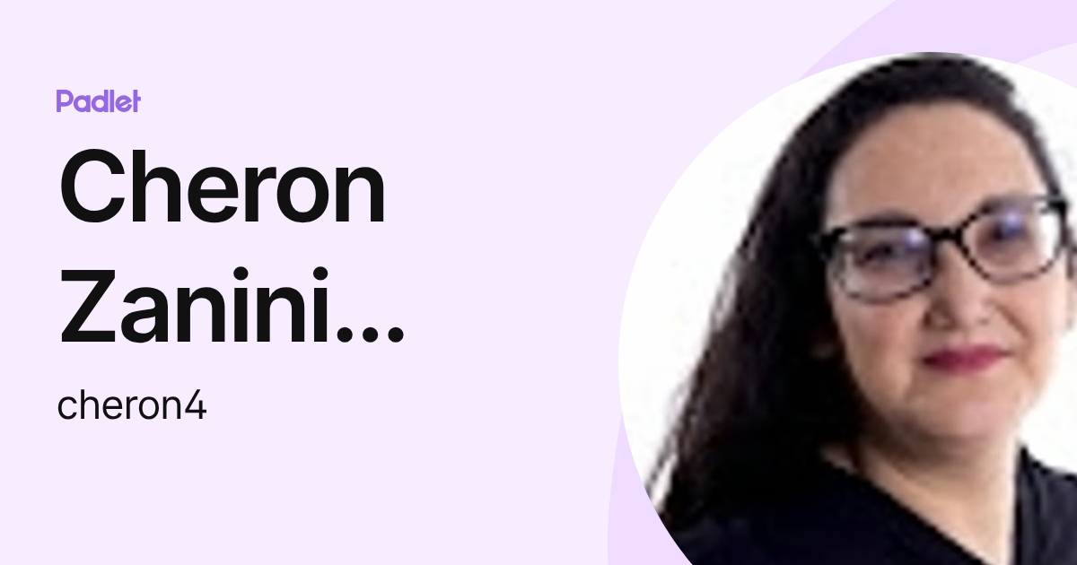Cheron Zanini Moretti (cheron4) profile | Padlet