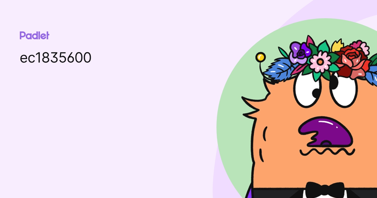 ec1835600 profile | Padlet