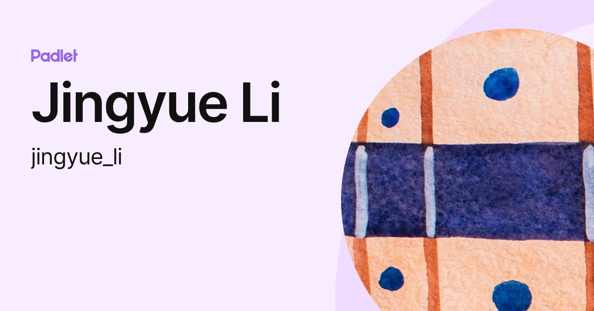 Jingyue Li (jingyue_li) profile | Padlet