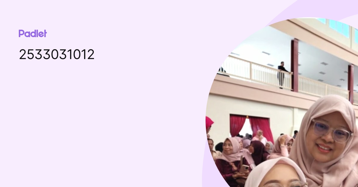 2533031012 profile | Padlet