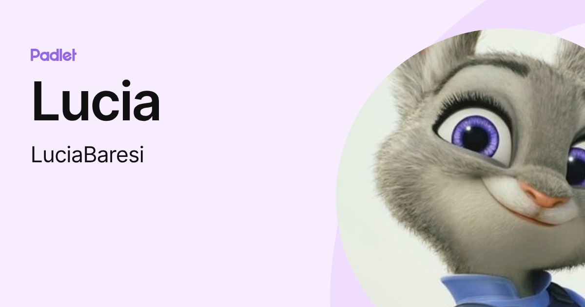 Lucia (LuciaBaresi) profile | Padlet