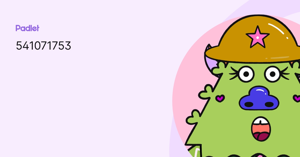 541071753 profile | Padlet