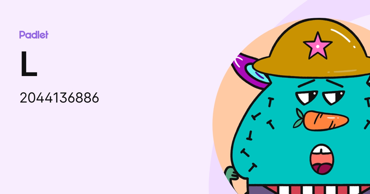 L (2044136886) profile | Padlet