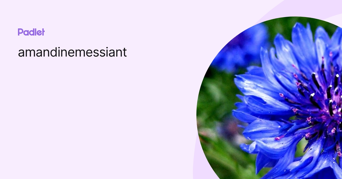 amandinemessiant profile | Padlet
