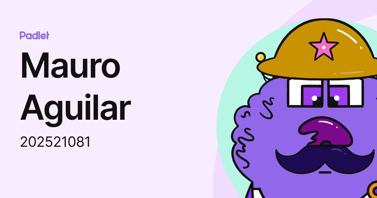 Mauro Aguilar (202521081) profile | Padlet