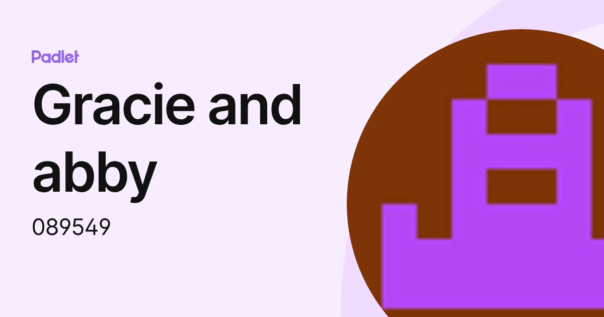 Gracie and abby (089549) profile | Padlet