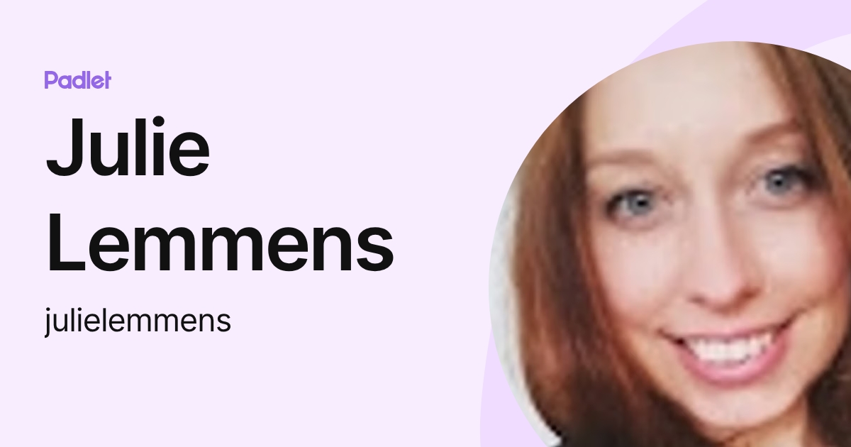 Julie Lemmens (julielemmens) profile | Padlet