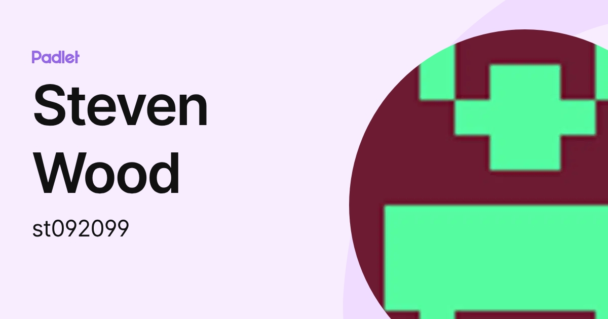 Steven Wood (st092099) profile | Padlet