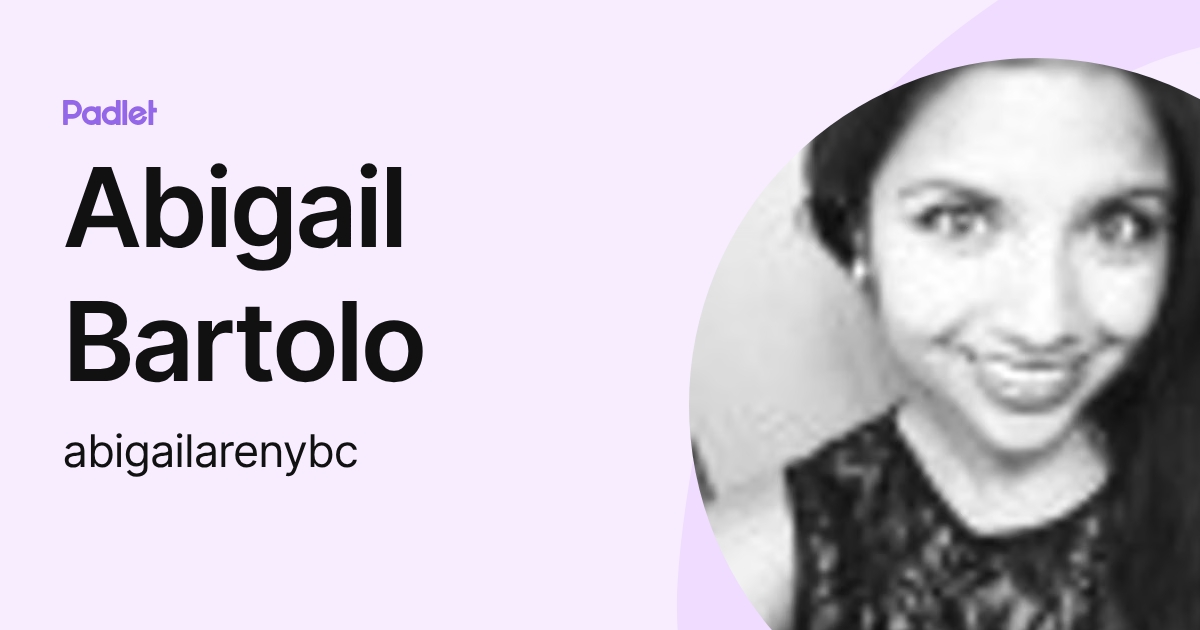 Abigail Bartolo (abigailarenybc) profile | Padlet