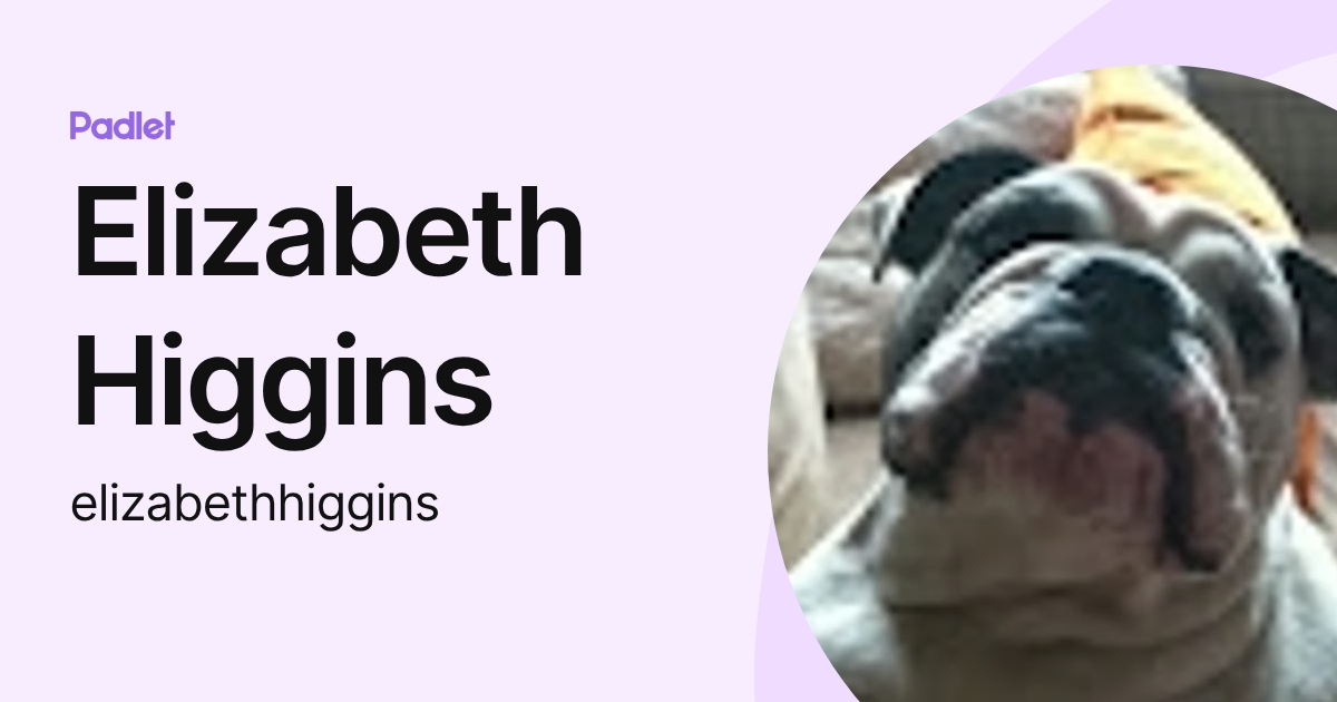 Elizabeth Rice Higgins Elizabeth Higgins (elizabethhiggins) profile | Padlet