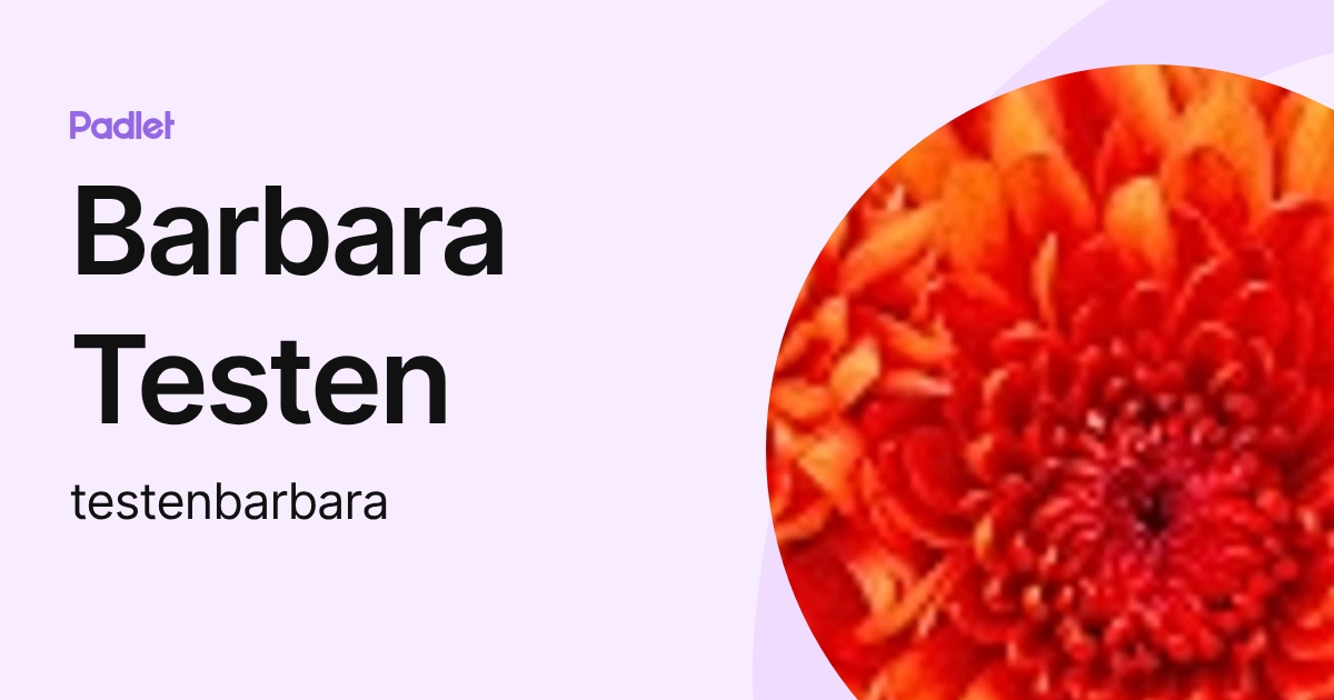 Barbara Testen (testenbarbara) profile | Padlet