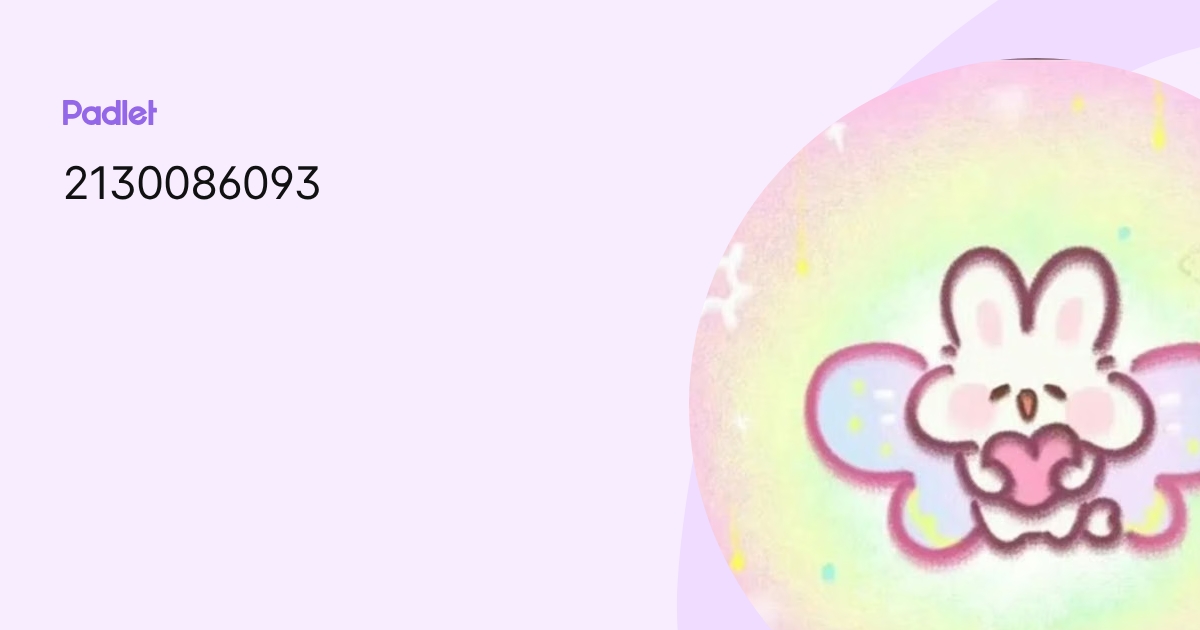 2130086093 profile | Padlet
