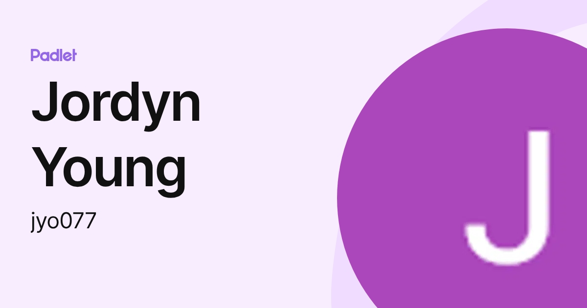 Jordyn Young (jyo077) profile | Padlet