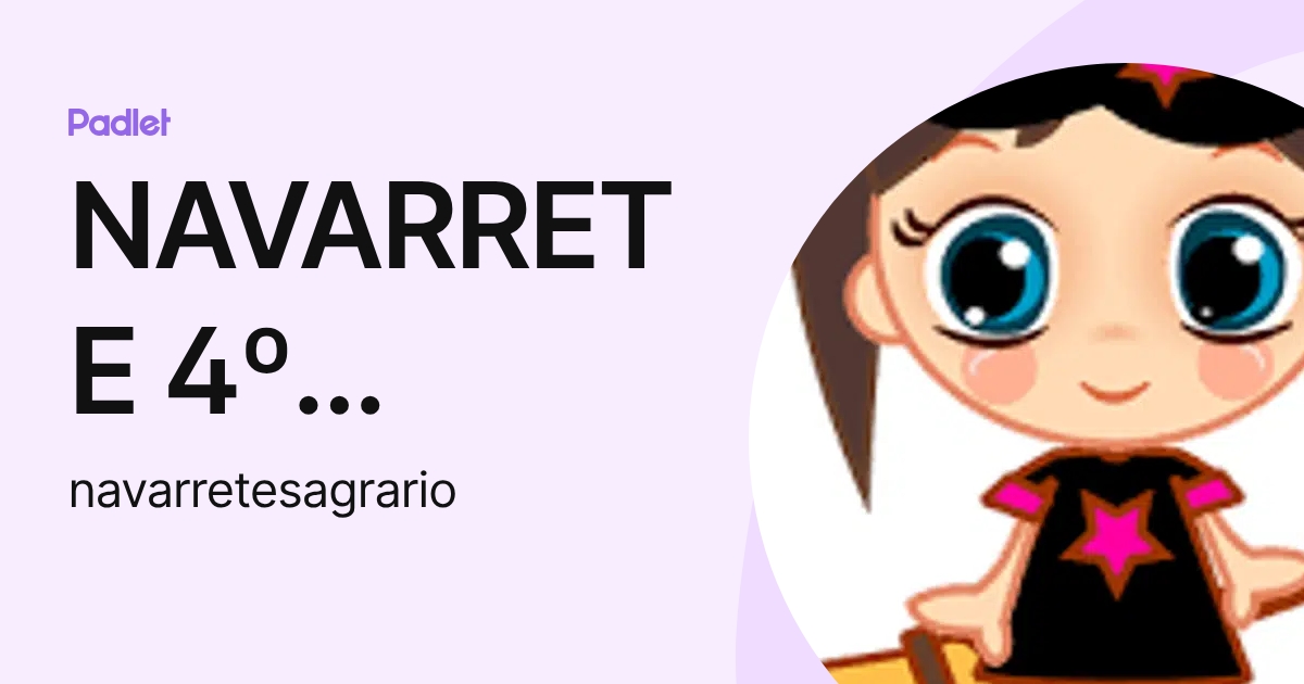 NAVARRETE 4º PRIMARIA (navarretesagrario) profile | Padlet