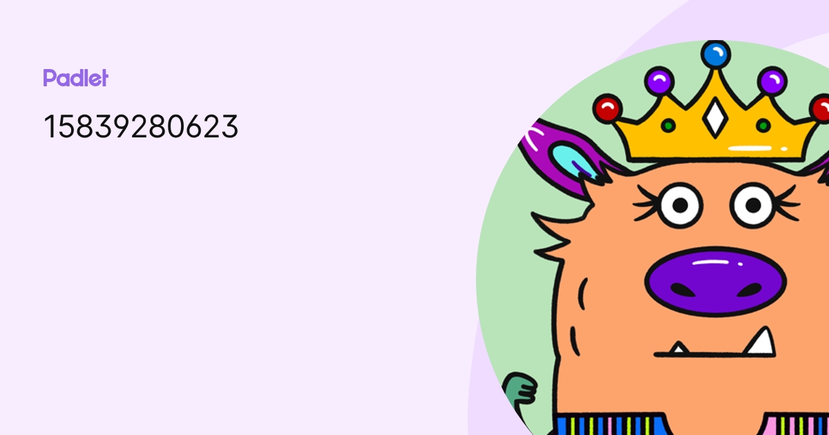 15839280623 profile | Padlet