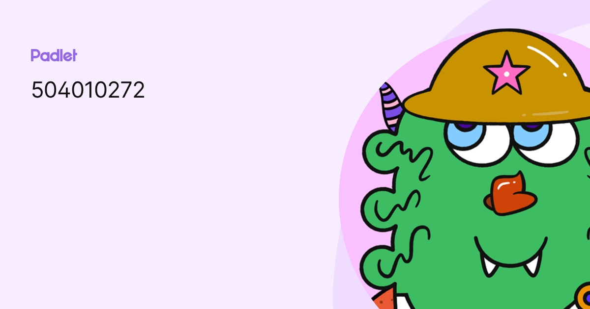 504010272 profile | Padlet
