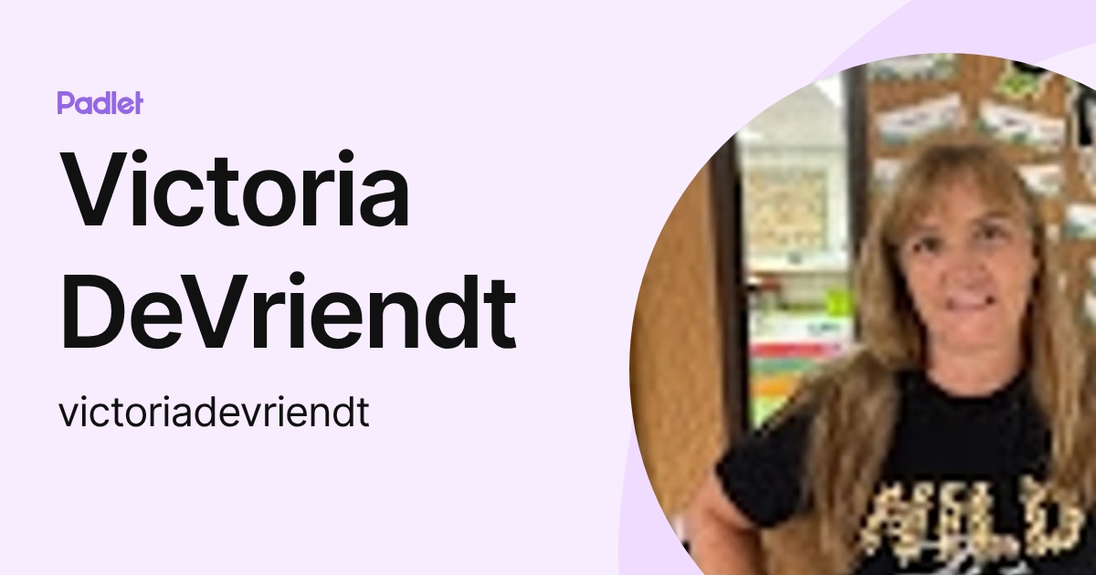 Victoria DeVriendt (victoriadevriendt) profile | Padlet