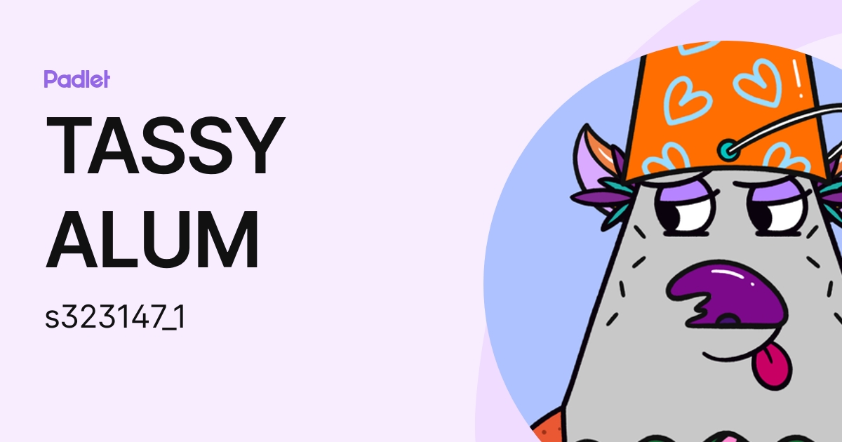 TASSY ALUM (s323147_1) profile | Padlet