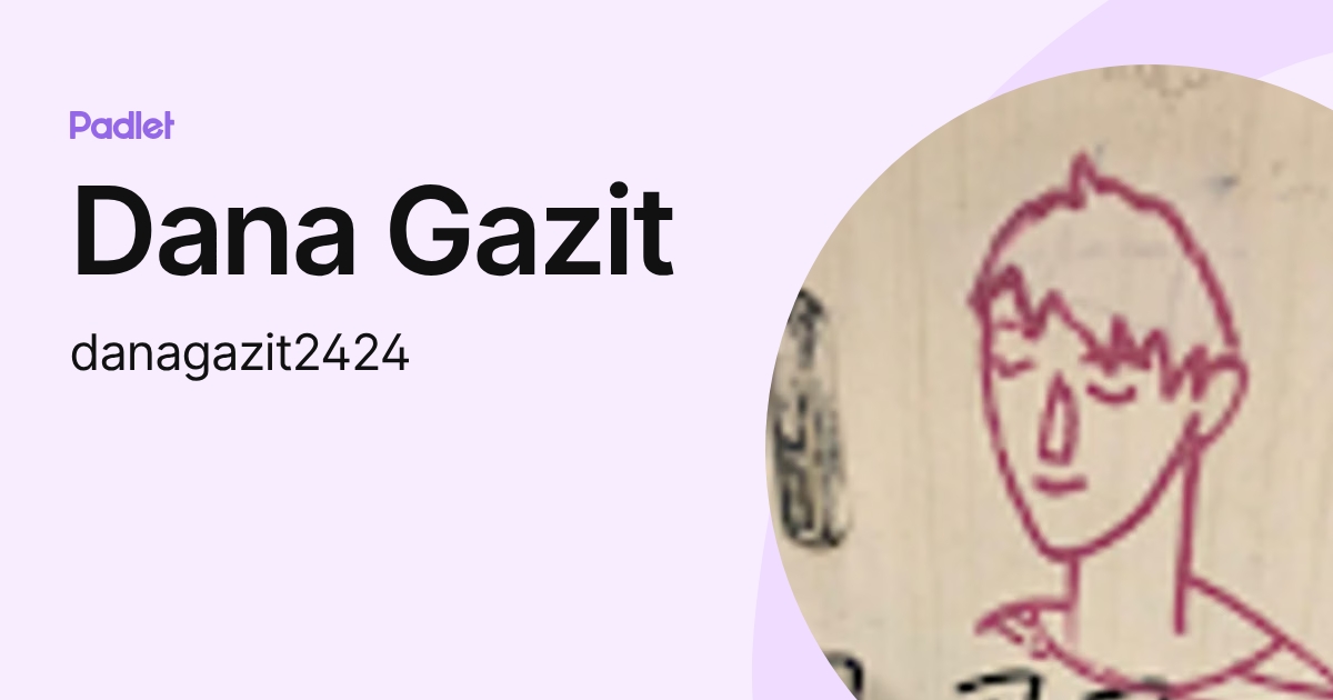 Dana Gazit (danagazit2424) profile | Padlet