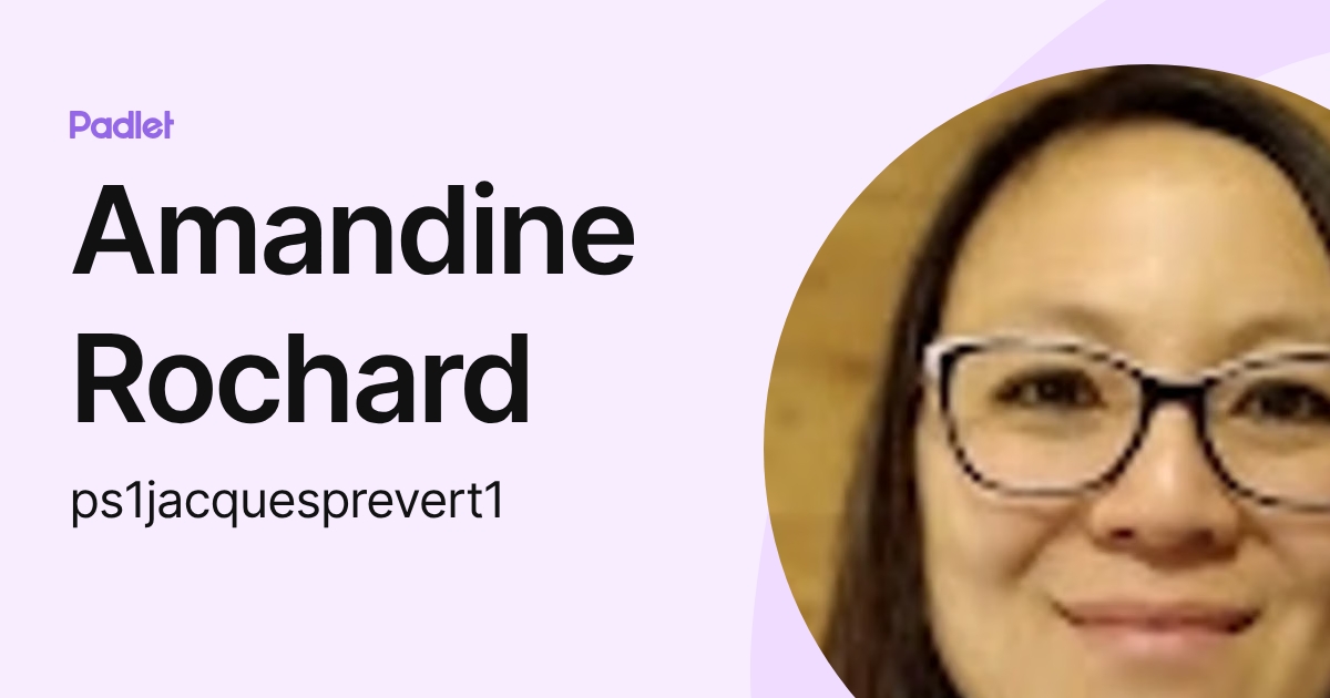 Amandine Rochard (ps1jacquesprevert1) profile | Padlet