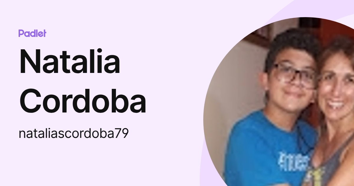 Natalia Cordoba (nataliascordoba79) profile | Padlet