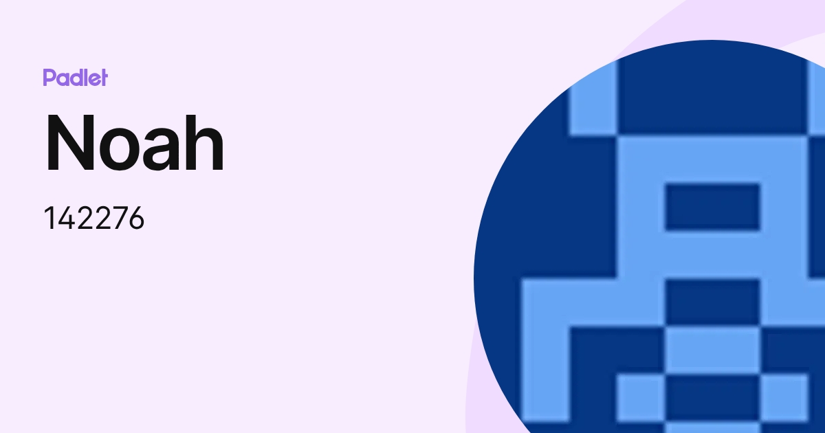 Noah (142276) profile | Padlet