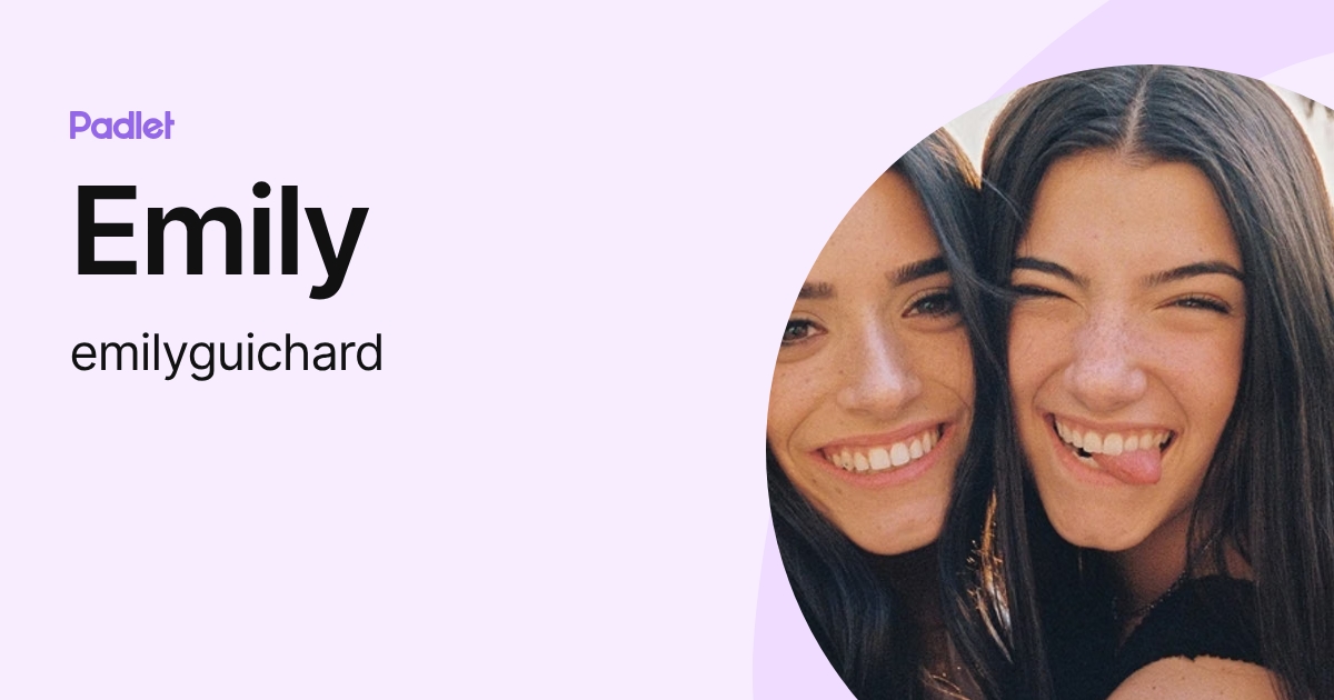 Emily (emilyguichard) profile | Padlet