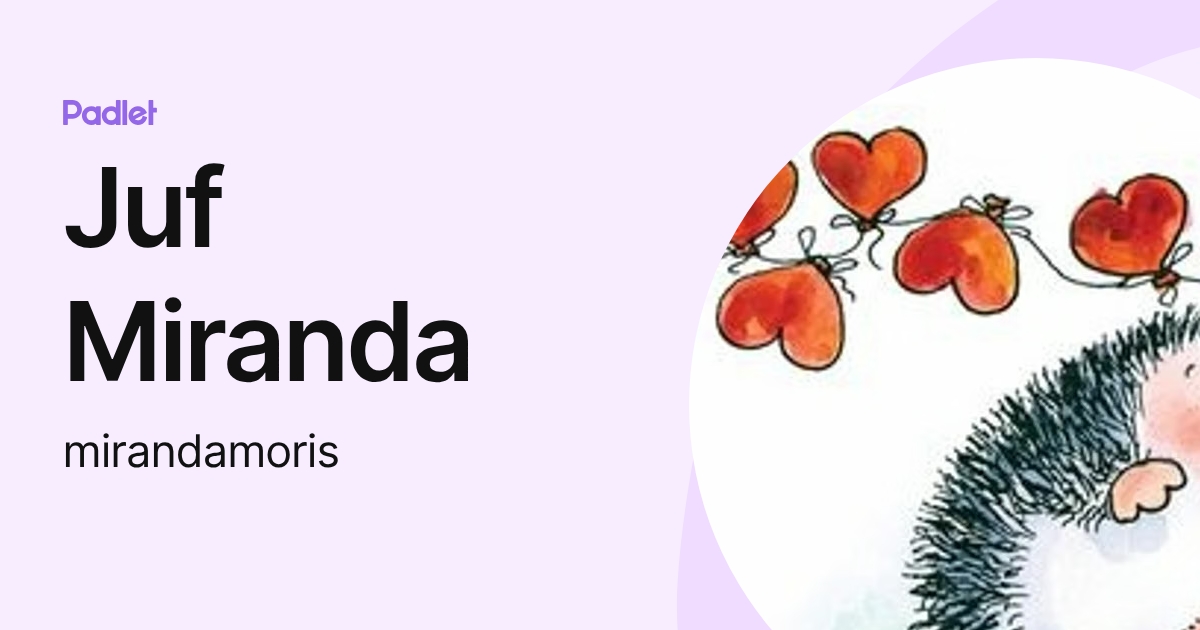 Juf Miranda (mirandamoris) profile | Padlet