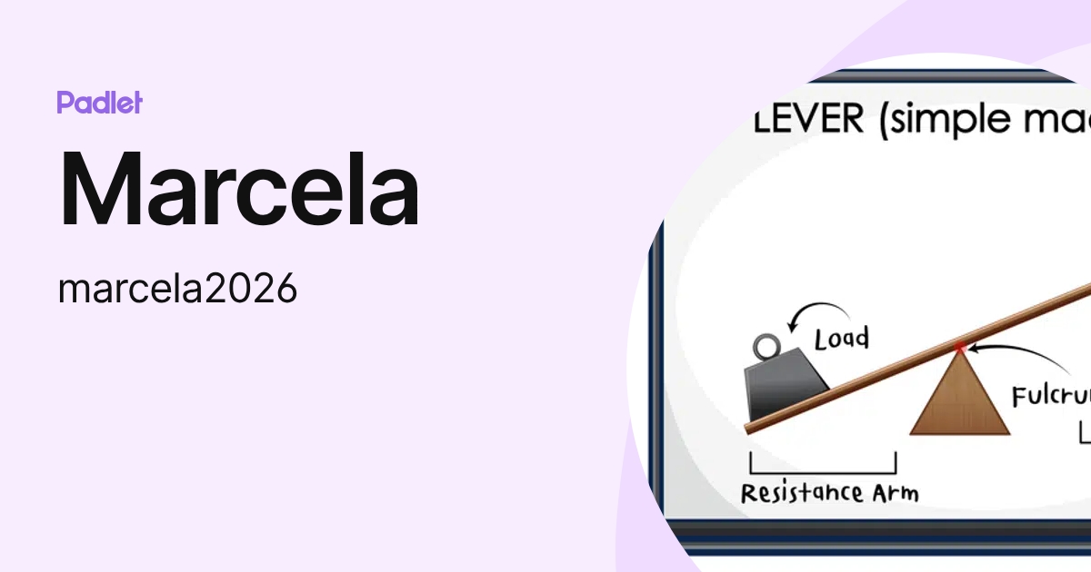 Marcela (marcela2026) profile | Padlet