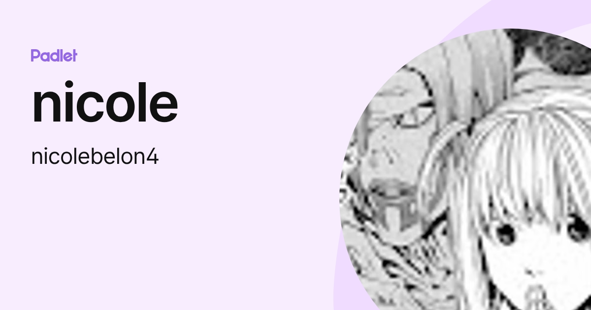 nicole (nicolebelon4) profile | Padlet
