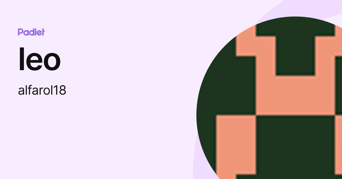 leo (alfarol18) profile | Padlet